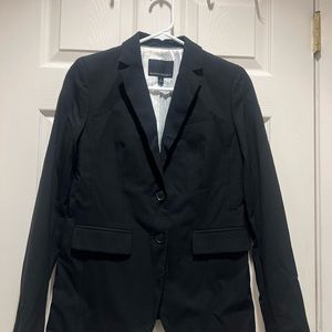 Banana Republic black wool blazer one button size 0